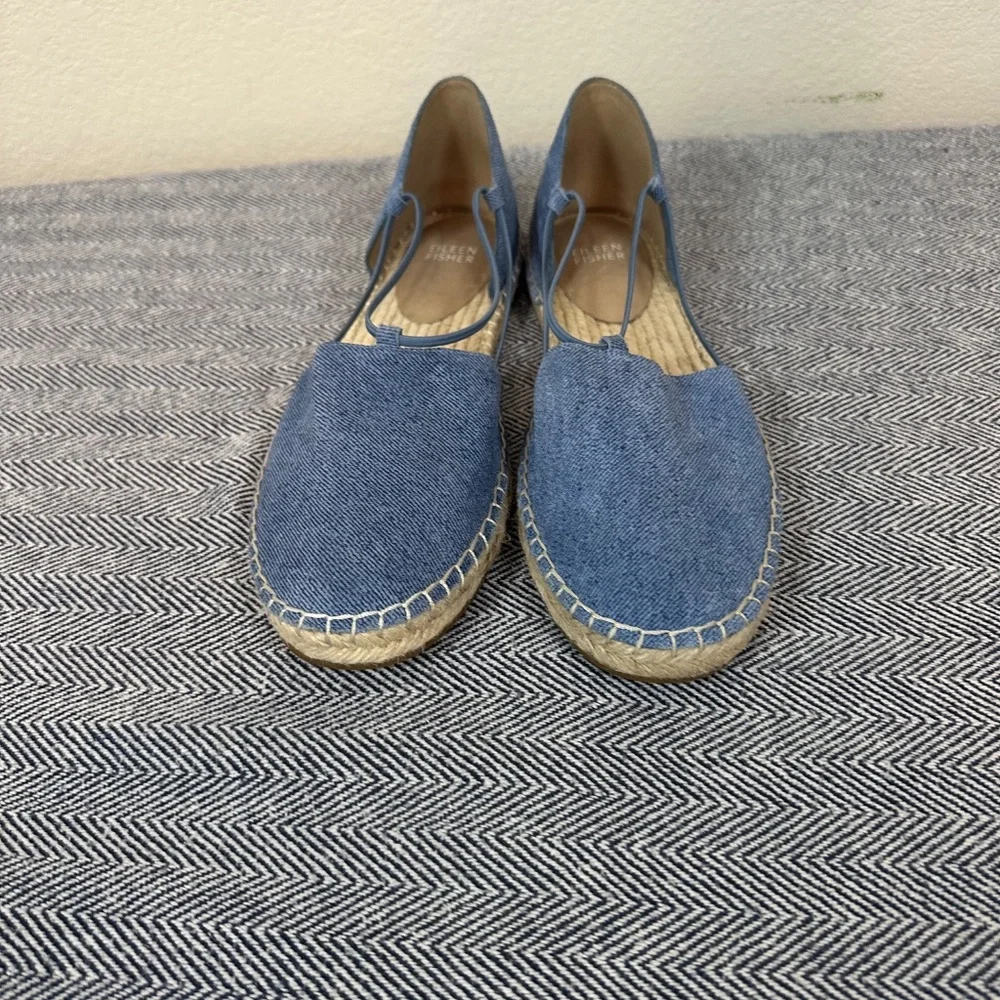 Eileen Fisher -  Lee Jean Espadrille Flat